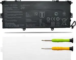 C31N1724 Laptop Battery Replacement for Asus ZenBook 13 UX331FA U3100FAL UX331FAL UX331FAL-EG017R UX331FAL-EG028T UX331U UX331UA UX331UAL UX331UN UX461FN Series C31PQCH 0B200-02750100M 0B200-02750000