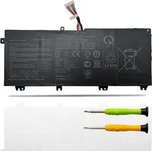 B41N1711 Laptop Battery Replacement for Asus ROG Strix GL703GE GL503VD GL503VM ZX63V Station 17 PX705GD PX705GM TUF Gaming FX705DD FX705DU Series Notebook B41BN95 B41BN9H 15.2V (Long Cable)