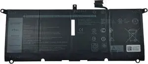 HK6N5 Laptop Battery 45Wh Compatible with Dell XPS 9370 9380 7390 / Inspiron 5390 5391 7490 / Latitude 3301 E3301 / Vostro 5390 5391 Series DXGH8 0DXGH8 0H754V DGV24 0DGV24 WDK63 0WDK63