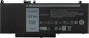 6MT4T Laptop Battery 62Wh 4-Cell 7.6V Compatible with Dell Latitude 14 E5470 E5470-GP2HP / Latitude 15.6 E5570 E5570-457YW / Pricision 15 3510 3510-8580 Series 7V69Y TXF9M 79VRK 07V69