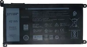51KD7 Laptop Battery 42Wh Compatible with Dell Chromebook 3400 3100 3180 3181 3189 5190 / Chromebook 3100 3181 3189 5190 2-in-1 Series 51KD7 051KD7 Y07HK FY8XM 0FY8XM