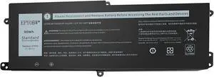 DT9XG Laptop Battery 90Wh 7500mAh 6-Cell Compatible with Dell Alienware Area-51m R1 / Alienware Area-51m R2 / Alienware ALWA51M Series 07PWKV 0KJYFY