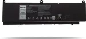 PKWVM Battery Replacement for Dell Precision 7550 7750 7560 7760 Series Laptop C903V 0CR72X CR72X 068N03 0447VR 11.4V 95Wh 7922mAh 6-Cells
