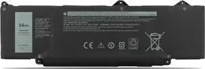 DR02P 2X1V9 02X1V9 803W6 0803W6 SW02XL Laptop Battery Replacement for Dell Latitude 5440 5450 5540 5550 Precision 3480 3490 3580 3590 Mobile Workstation Series (11.4V 54Wh)
