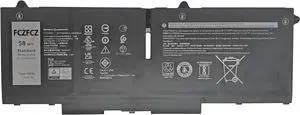 07KRV Battery Replacement for Dell Latitude 5430 5530 / Precision 3570 / P104F P104F005 P104F006 P137G P137G004 P137G005 Series M69D0Y86WG 0Y86WG 08WRCR 8WRCR H4PVC 0H4PVC 078FWY 4FVJG 58Wh
