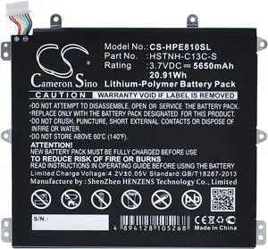 VINTRONS 5650mAh Replacement Battery for HP 7600US, HSTNH-H408C, Slate 8 Plus, Slate 8 Pro, Coaster