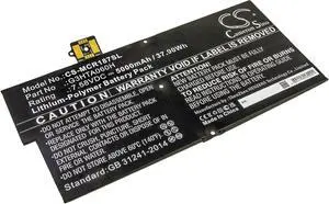 7.58v Compatible with Battery Microsoft G3HTA060H Surface Pro X 1876 Keyboard