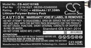 HongQJY New Replacement Battery for C101PA, Chromebook Flip C101PA, Chromebook Flip C101PA-DB02, Chromebook Flip C101PA-OP1 (4850mAh) 0B200-02460000, C21N1627