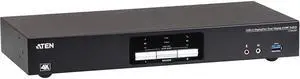 ATEN 2 Port 4K DisplayPort KVM Switch 2 Monitors 2 Computers Dual Monitor KVM Switch, Share USB Peripherals, Independent KVM, USB, and Audio Switching CS1942DP