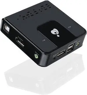 IOGEAR 2-Port DisplayPort KVM Switch - 4K 60Hz - Hotkey or Remote Button Switch - USB 2.0 Mouse Port Can Be Use As USB Hub and Peripheral Sharing - All Cables Included - Mac/Win - GCS62DP