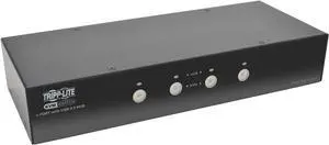 TRIPP LITE 4-Port DisplayPort KVM Switch with Audio, Cables & USB 3.0 Hub (B004-DPUA4-K)