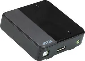 Aten CS782DP2Port USB DisplayPort/Audio KVM Switch (4K Supported and Cables Included)
