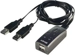 LINDY 2 Port USB KM Switch