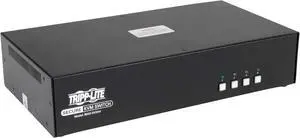 Secure KVM Switch 4-Port Dual Monitor DVI + Audio Niap Pp3.0