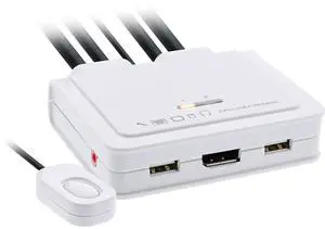 63613I KVM Switch 2-Way DisplayPort 1.2 4K USB with Audio Integrated Cable