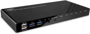 Lindy 4 Port HDMI 4K60 USB 3.0 & Audio KVM Switch