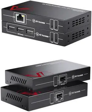IP Extender and KVM Extender Dual Monitor Bundle