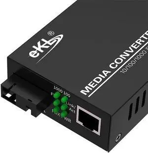 eKL Fiber-Optical transceivers KVM Extender HDMI USB 60m/196ft Over UTP Cat5e/6 Ethernet Cable Supports 1080P@60Hz 2 Port USB 2.0 for Computer Plug & Play Without Driver