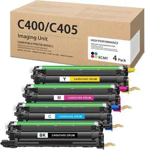 Ennovor Versalink C400/C405 Drum Unit 4 Pack 108R01121 Imaging Drum Set Replacement for Xerox Phaser 6600 6655 Versalink C400 C405 WorkCentre 6655 6605 7328 7336 7345 7346 Printer (BK/C/M/Y)