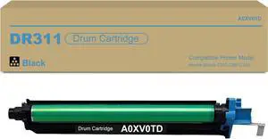 Ennovor DR-311 Black Drum Unit Replacement for Konica DR311 A0XV0TD Drum Cartridges for Minolta Bizhub C220 C280 C360 Printer (1-Pack)