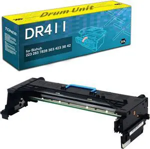 Ennovor Black Drum Unit Replacement for Konica Minolta DR411,for Bizhub 223 283 7828 363 423 36 42 Printer 1 Pack