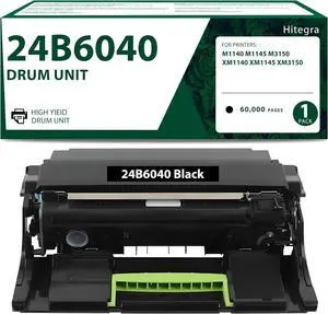 Ennovor 24B6040 Drum Unit 1-Pack Replacement for Lexmark 24B6040 Imaging Unit Compatible with M1140 M1145 M3150 XM1140 XM1145 XM3150 Printer Imaging Cartridge (No Toner)