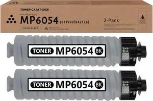 Ennovor DRAWN 2 Pack Compatible MP 6054 841999 / 842126 Black Toner Cartridge Replacement for Ricoh MP 5054SP 6054SP 4054SP Printer Toner
