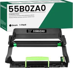 Ennovor 55B0ZA0 Black Imaging Unit Replacement for Lexmark 55B0ZA0 Drum Unit for MS331 MS331dn MS431dn MX331adn MX431adn B3340dw B3442dw MB3442adw XM1342 M1342 MB3442i Printer