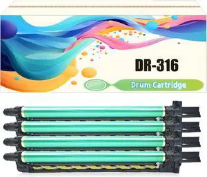 Ennovor DR316 DR-316 Drum Cartridge Suitable for Konica Minolta Bizhub 300i 301i 360i 361i C250i C251i C300i C301i C360i C361i Printer, Imaging Drum Unit, 100 000 Pages 1 Set