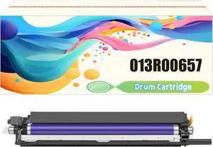 Ennovor 013R00657 013R00658 013R00659 013R00660 Drum Cartridge Suitable for Xerox WorkCentre 7120 7125 7220 7220T 7225 7225T Printer, Imaging Drum Unit Black