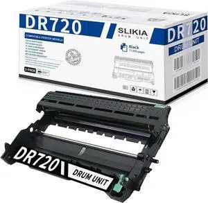 Ennovor 1 Pack DR720 DR-720 Black Drum Unit, Replacement for Brother DR720 High Yield Drum HL-5440D 5450DN 5470DW/DWT 6180DW/DWT DCP-8110DN 8150DN 8155DN 8510DN MFC-8710DW 8810DW 8910DW Printer
