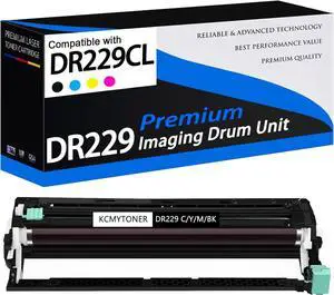 Ennovor 1 Pack DR229CL C/Y/M/BK Compatible Drum Unit Replacement for Brother DR229 DR-229CL Drum use with MFC-L3720CDW HL-L3280CDW MFC-L3780CDW HL-L3300CDW Printer