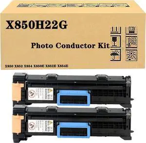 Ennovor QUNINE Compatible Drum Unit for Lexmark X850H22G Black Photo Conductor Kit, Large Capacity Work with X850 X852 X854 X850E X852E X854E Printer, High Yield 60,000Pages 2Pack