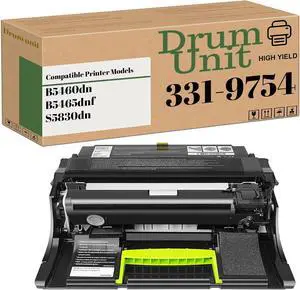 Ennovor Compatible 331-9754 9PN5P Imaging Drum Unit Replacement for Dell S5830dn S5830 B5460 B5465 B5460dn B5465dnf Printer(60000 Pages) (1-Pack Black)