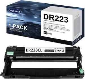 Ennovor 1-Pack Black Compatible DR223CL Drum Unit Replacement for Brother DR-223CL Drum Works with Brother MFC-l3770CDW MFC-l3750CDW MFC-l3710CW HL-l3290CDW HL-l3270CDW HL-l3210CDW HL-L3230CDW Printer