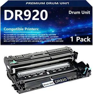 Ennovor DR920 DR-920 Drum Unit Compatible for DR920 Drum for HL-L5210DN HL-L5210DW HL-L5210DWT HL-L5215DW HL-L6210DW HL-L6310DW MFC-L6810DW Printer (1 Pack)