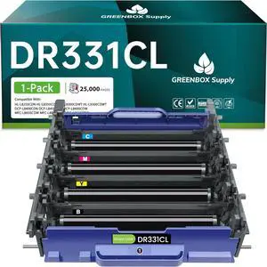 Ennovor Compatible DR331CL Drum Unit Set Replacement for Brother DR-331CL Imaging Drum Unit High Yield for HL-L8250CDN L8350CDW L8350CDWT L9200CDW MFC-L8600CDW L8850CDW L9550CDWT Printer, 25,000 Pages