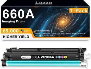 Ennovor 660A Drum Unit 1-Pack High Yield 660A W2004A Color Drum Replacement for HP 660A W2004A Drum for Color Enterprise M751dn M856x M776dn M751n M856dn M776zs M776z Printer (65,000 Pages)