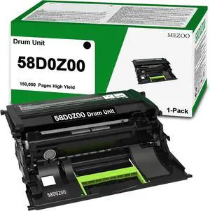 Ennovor 58D0Z00 Imaging Unit Compatible with 58D0Z00 Black Drum Unit for B2865dw MS725dvn MS821dn MS821n MS822de MS823dn MS825dn MS826de MX721ade MX722ade MX822ade MX826ade MX826adxe Printer(1 Pack)