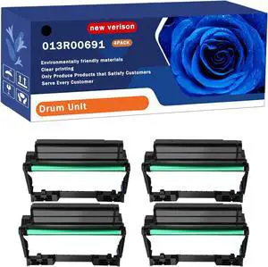 Ennovor 013R00691 Drum Unit Compatible for Xerox B225 B230 B235 Printers, High Yield 12000 Pages, with Chip (4 Pack Black)
