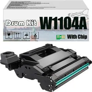 Ennovor 104A W1104A Imaging Drum Kit, Compatible for HP Neverstop Laser 1000a 1000w MFP 1200a 1200w PrintersHigh Print Volume with Chip 1 pcs