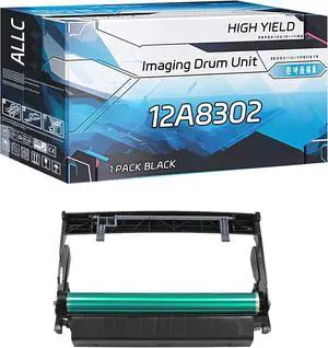 Ennovor Compatible for Lexmark 12A8302 Imaging Drum Unit Work for Lexmark E230 E232 E232T E234 E234N E234TN E238 E240 E330 E332N E332TN E340 Printers, with Chip, High Yield 30000 Pages (Black)