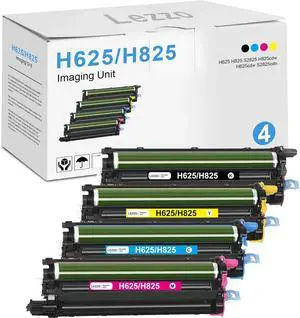 Ennovor H625 H825 S2825 Drum Unit 4-Pack Replacement for Dell MJN86 CD7Y3 D20NH 16C0Y Drum Cartridge for H625cdw H825cdw S2825cdn Printer (Black Cyan Yellow Magenta)