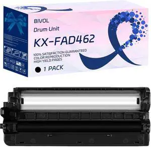 Ennovor KX-FAD462 Drum Unit Compatible for Panasonic KX-MB2025FRW MB2030FRW MB2061 Printers, with Chip, High Yield 10000 Pages, Vivid Colors (1 Pack Black)