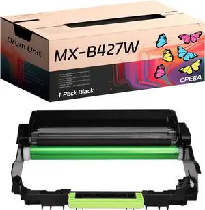 Ennovor Compatible for Sharp MX-B427W Drum Unit Work for Sharp MX-B427PW MX-B42DU Printers, with Chip, High Yield 40000 Pages, Clear Printing (Black)