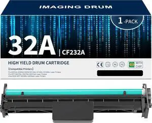 Ennovor 32A Imaging Drum 1 Pack Replacement for HP 32A CF232A Black Drum for Pro M203dw M148dw M227fdw M118dw M148fdw M227fdn Printer (32A Black Drum Unit CF232A)