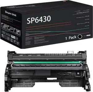 Ennovor SP6430 Drum Unit Compatible for Ricoh SP 6430DN Lanier SP 6430DN Savin SP 6430DN Printers, with Chip, High Yield 25000 Pages, High-Definition Printing (Black)