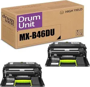 Ennovor Compatible Drum Unit Replacement for Sharp MX-B46DU,High Yield Work with MX-B467F MX-B467P Printer 2Pack