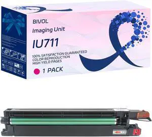Ennovor BIVOL IU711 Imaging Unit Compatible for Konica Minolta bizhub C654 C654e C754 C754e 654 754 Printers, with Chip, High Yield 300000 Pages, Vivid Colors (Magenta)