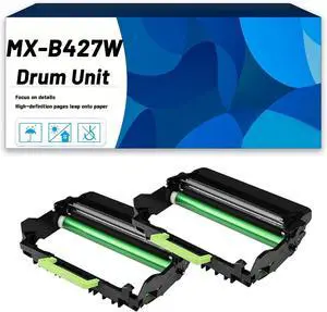 Ennovor MX-B427W Drum Unit Compatible for Sharp MX-B427PW MX-B42DU Printer Drum Cartridge/Imaging Unit, High Yield 40,000 Pages 2 Pack Black